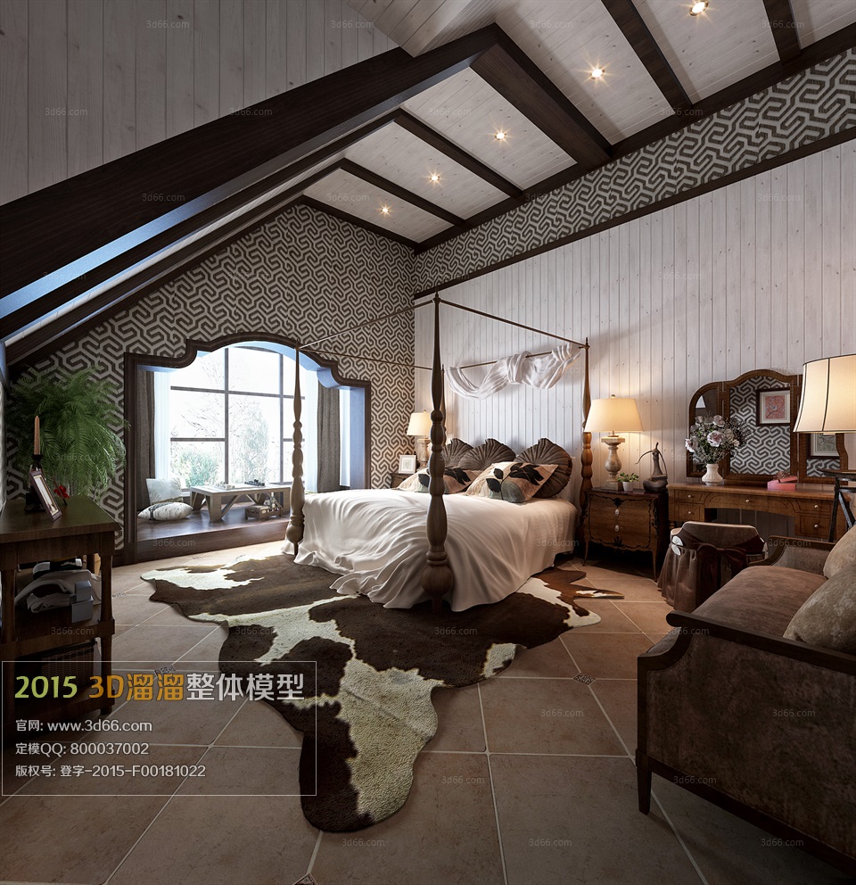 3D66 - American Bedroom Style Interior 2015 Vol 2 (11)