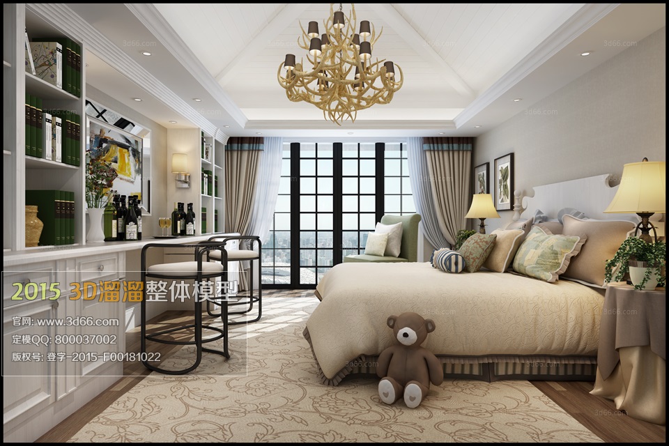 3D66 - American Bedroom Style Interior 2015 Vol 2 (2)