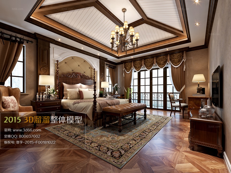 3D66 - American Bedroom Style Interior 2015 Vol 2 (7)