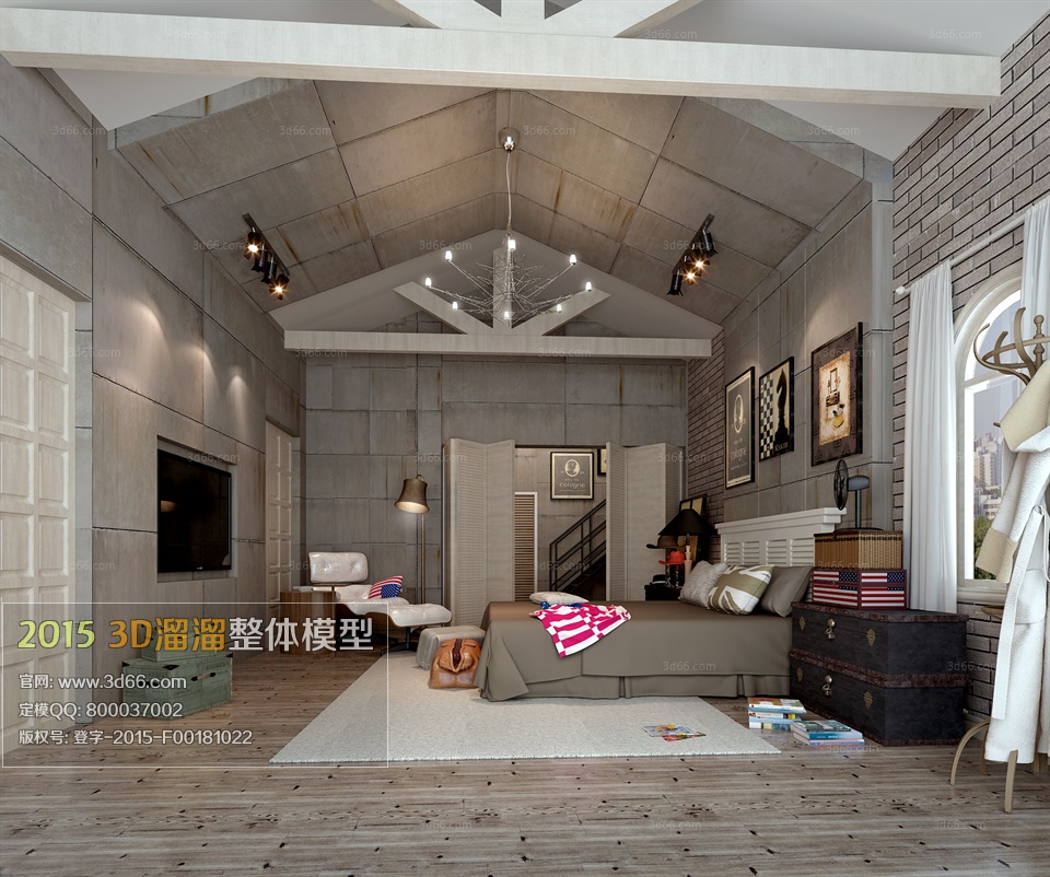 3D66 - American Bedroom Style Interior 2015 Vol 2 (9)
