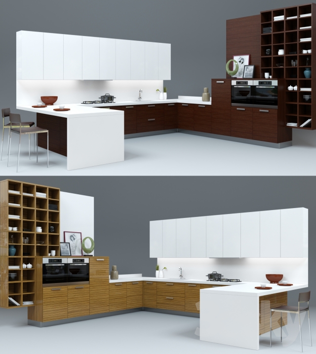 3DDD - Modern Kitchen Set (1)