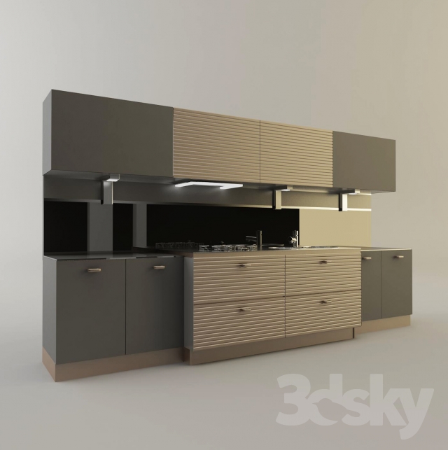 3DDD - Modern Kitchen Set (2)