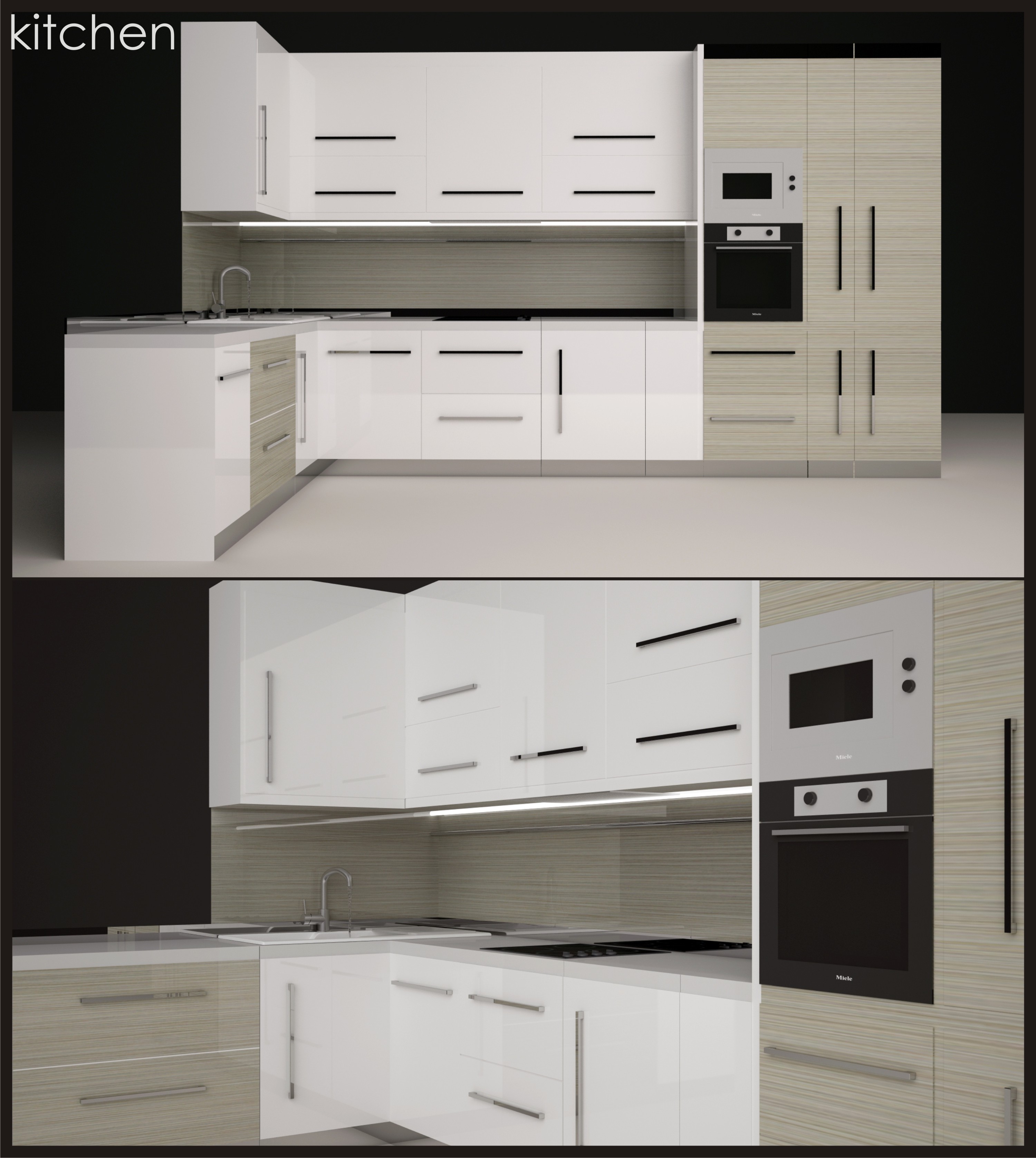 3DDD - Modern Kitchen Set (2)