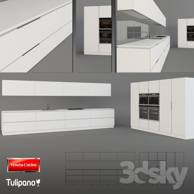 3DDD - Modern Kitchen Set (3)