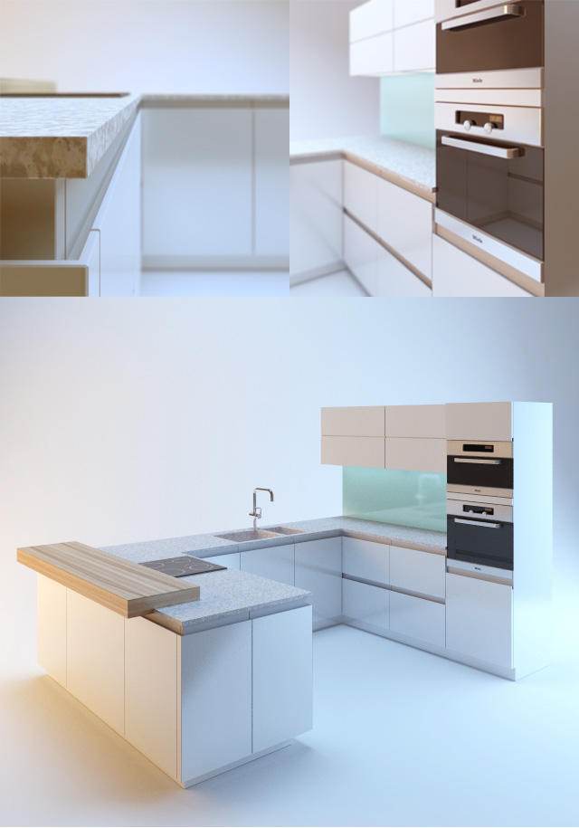 3DDD - Modern Kitchen Set (3)