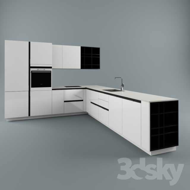3DDD - Modern Kitchen Set (5)