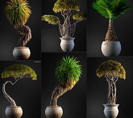 مدل سه بعدی با کیفیت بونسای