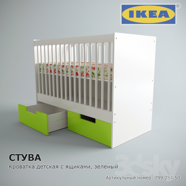 3DDD - Classic Childroom Bed (1)