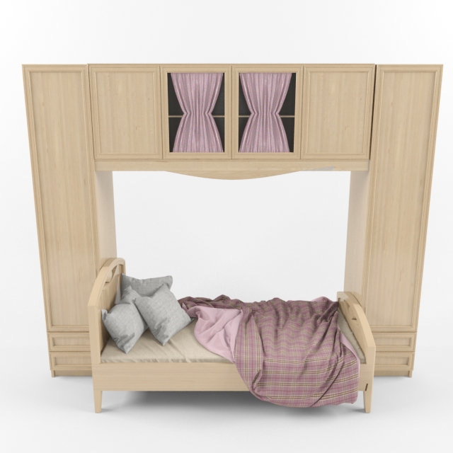 3DDD - Classic Childroom Bed (14)
