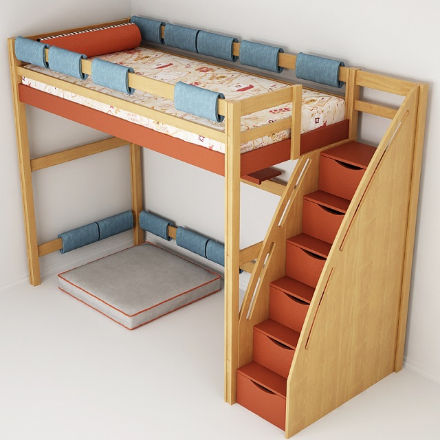 3DDD - Classic Childroom Bed (16)