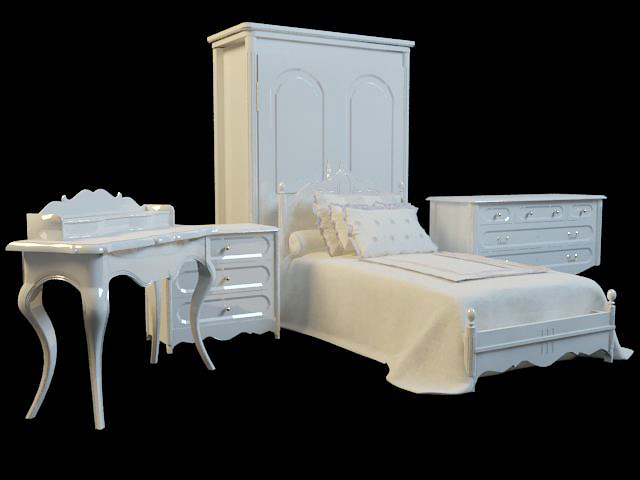 3DDD - Classic Childroom Bed (17)
