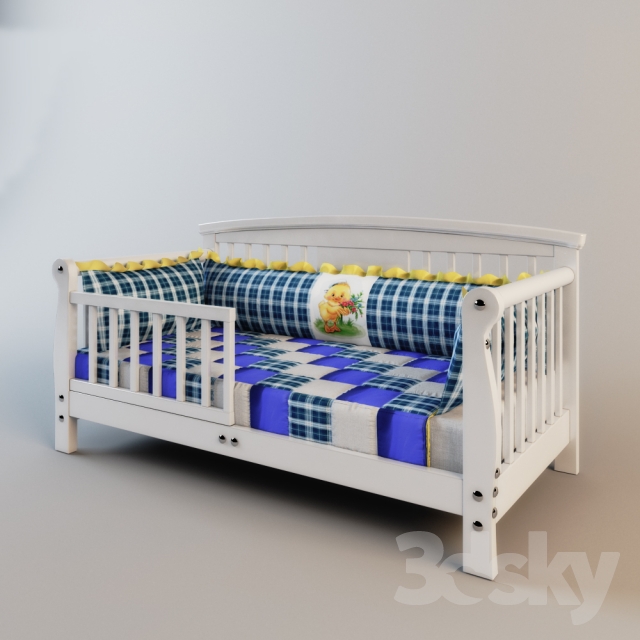 3DDD - Classic Childroom Bed (2)