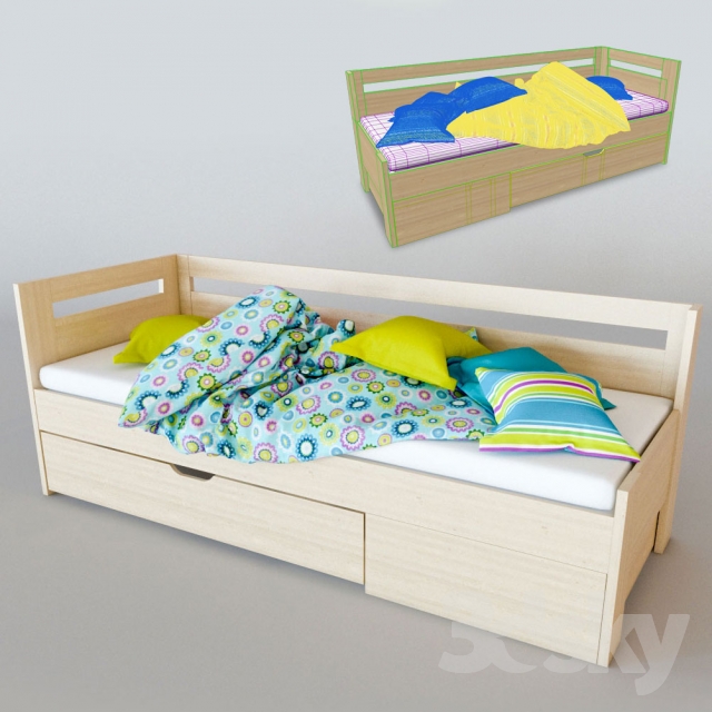 3DDD - Classic Childroom Bed (3)