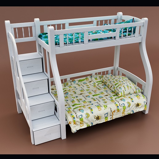 3DDD - Classic Childroom Bed (7)