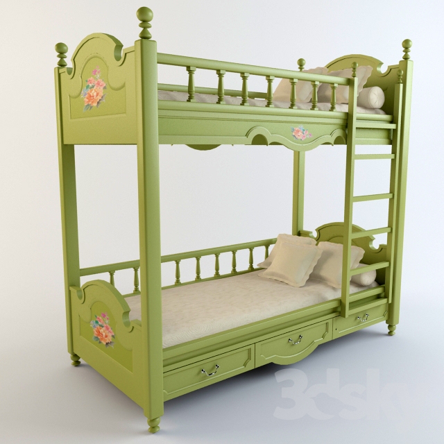 3DDD - Classic Childroom Bed (8)