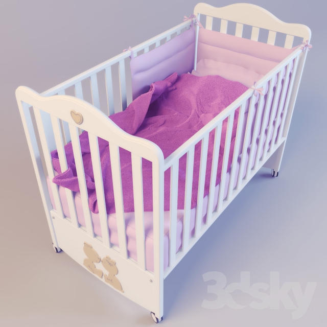3DDD - Classic Childroom Bed (9)