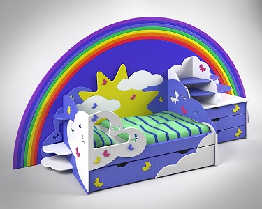 3DDD - Classic Childroom Bed (9)