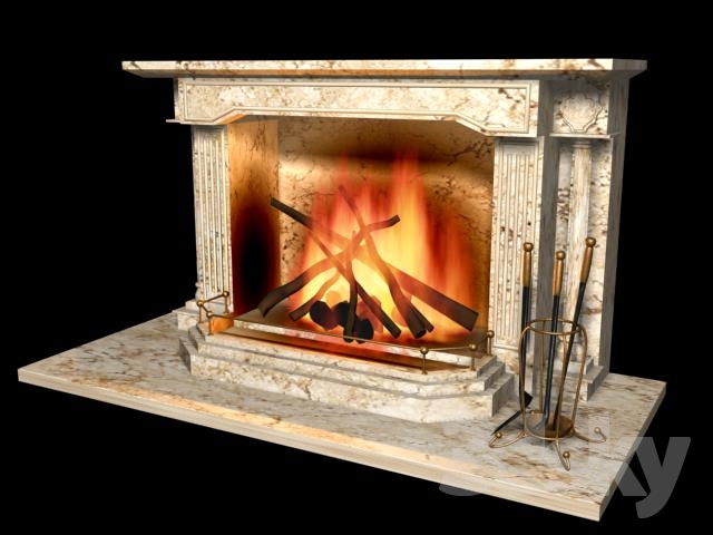 3DDD - Classic Fire Place & Radiator (12)
