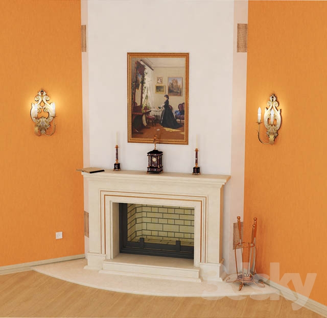 3DDD - Classic Fire Place & Radiator (15)