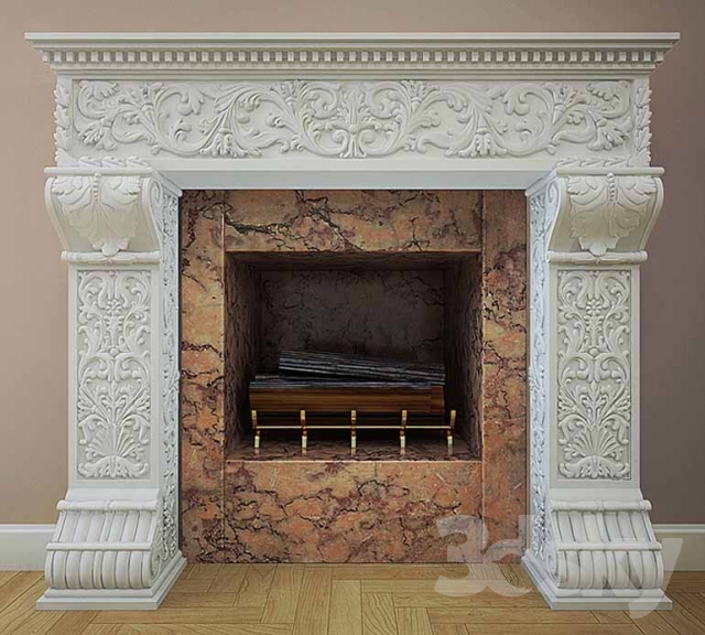 3DDD - Classic Fire Place & Radiator (17)