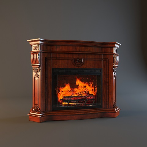 3DDD - Classic Fire Place & Radiator (4)