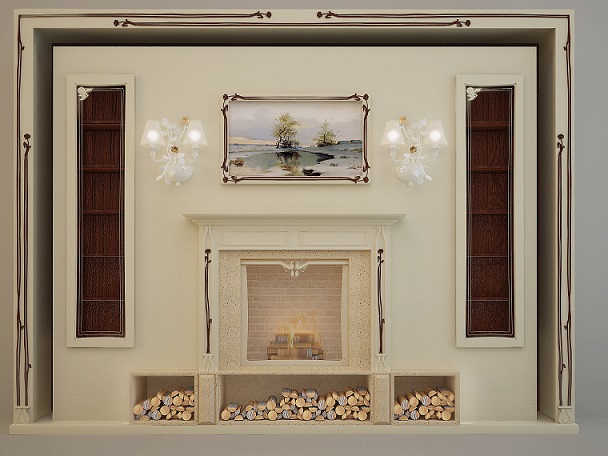 3DDD - Classic Fire Place & Radiator (5)