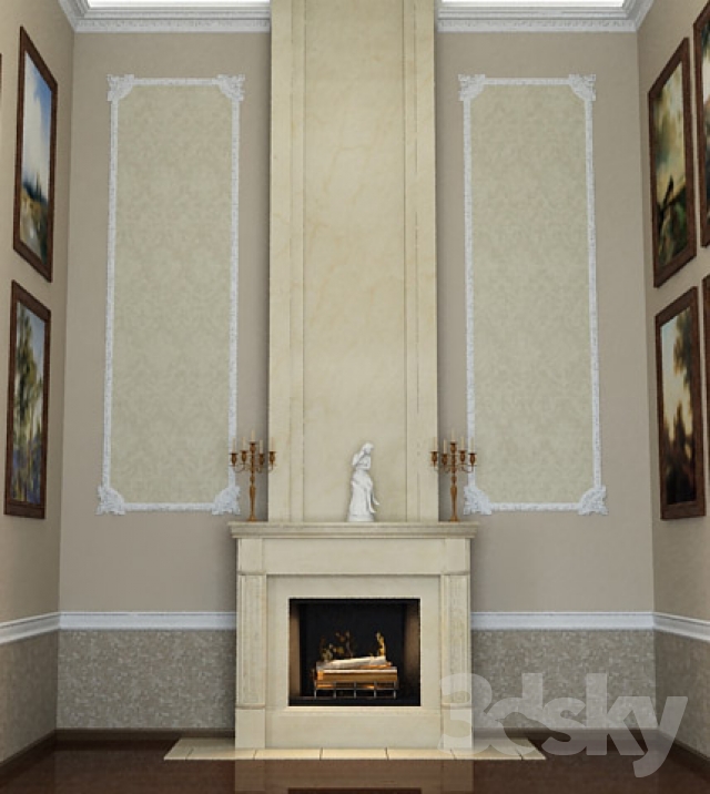 3DDD - Classic Fire Place & Radiator (6)