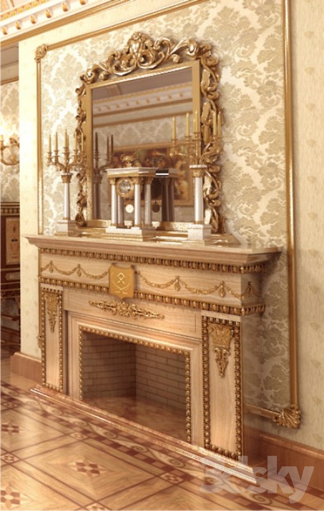 3DDD - Classic Fire Place & Radiator (9)