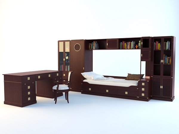 3DDD - Classic Furniture Childroom Set (1)