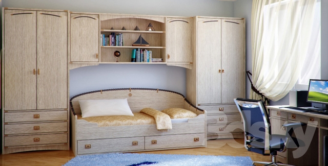 3DDD - Classic Furniture Childroom Set (10)