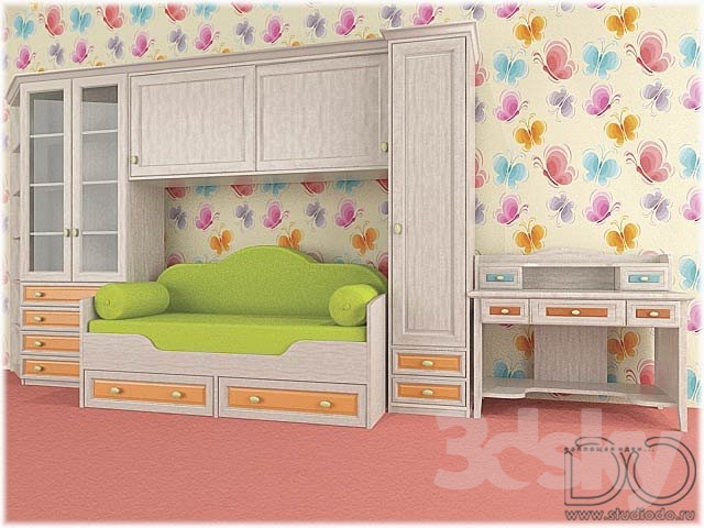 3DDD - Classic Furniture Childroom Set (11)