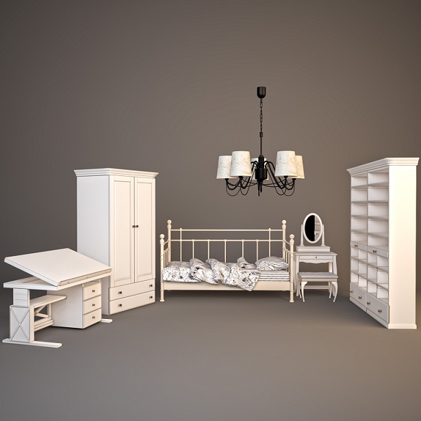 3DDD - Classic Furniture Childroom Set (2)