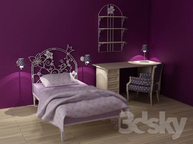 3DDD - Classic Furniture Childroom Set (3)