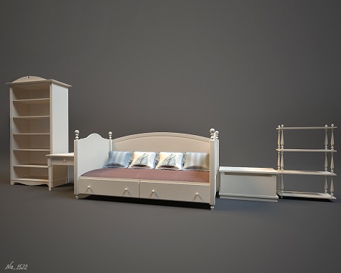 3DDD - Classic Furniture Childroom Set (5)
