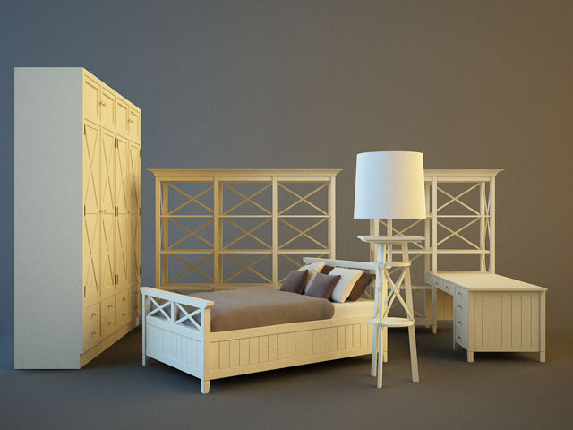 3DDD - Classic Furniture Childroom Set (6)