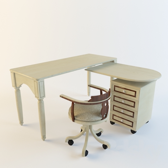 3DDD - Modern Table and Chair Childroom (1)