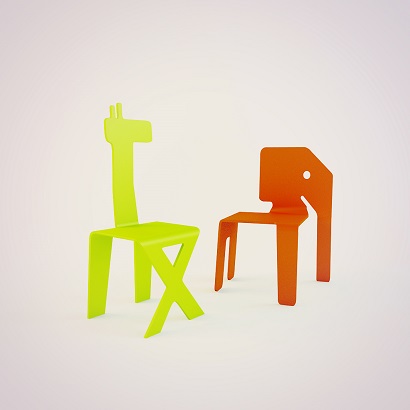 3DDD - Modern Table and Chair Childroom (2)
