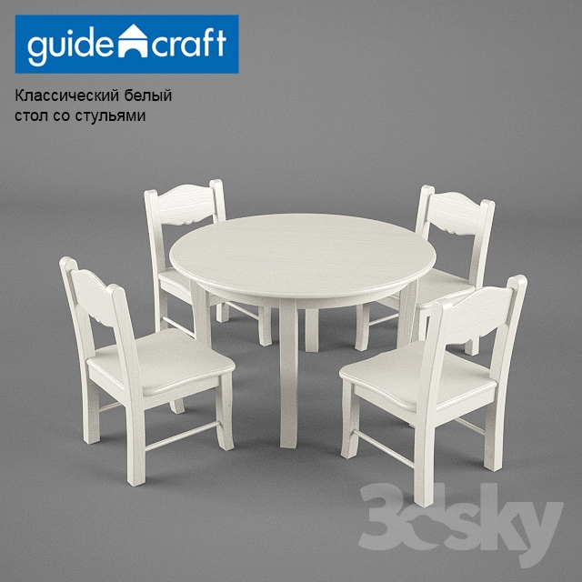3DDD - Modern Table and Chair Childroom (3)
