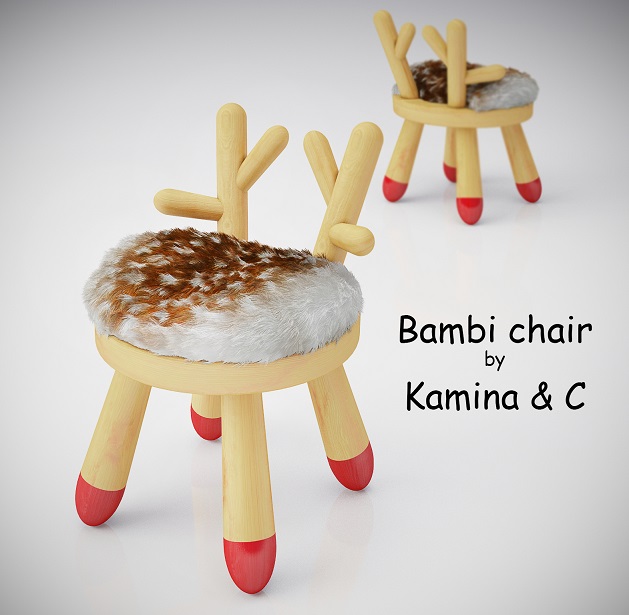 3DDD - Modern Table and Chair Childroom (4)