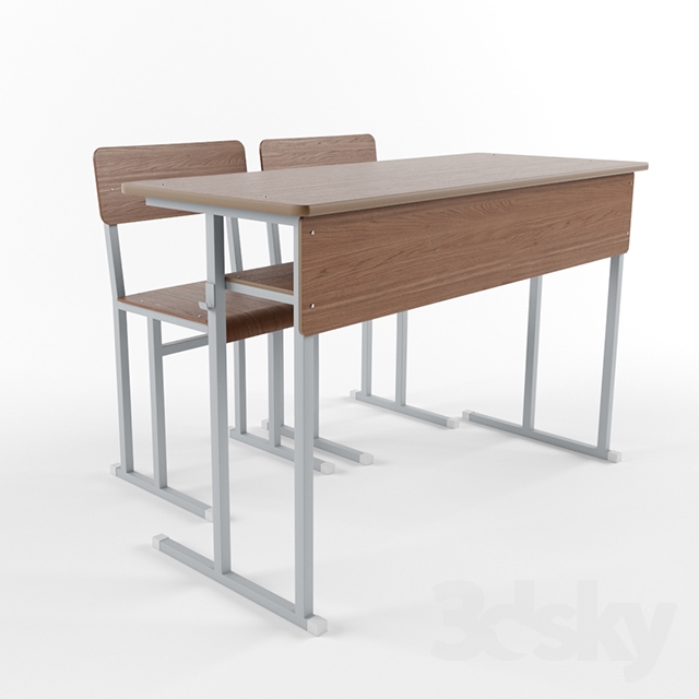 3DDD - Modern Table and Chair Childroom (6)