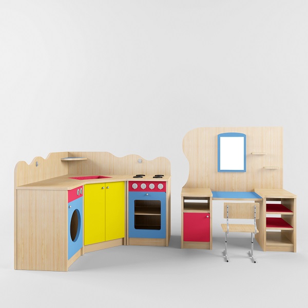 3DDD - Modern Table and Chair Childroom (6)