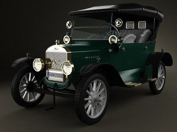 دانلود رایگان مدل سه بعدی ماشین Ford Model T 4door Tourer 1924