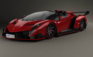 دانلود رایگان مدل سه بعدی ماشین Lamborghini Veneno Roadster 2014