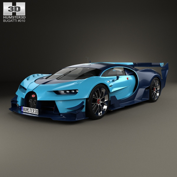 دانلود رایگان مدل سه بعدی ماشین Bugatti Vision Gran