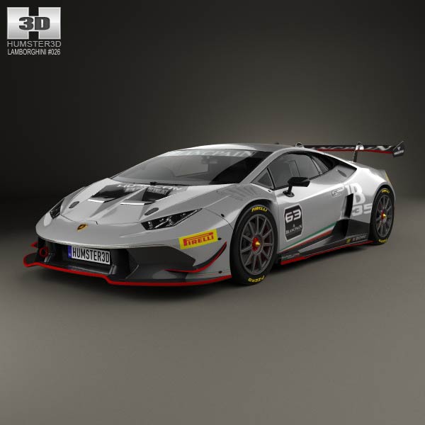 دانلود رایگان مدل سه بعدی ماشین Lamborghini Huracan Trofeo 2014