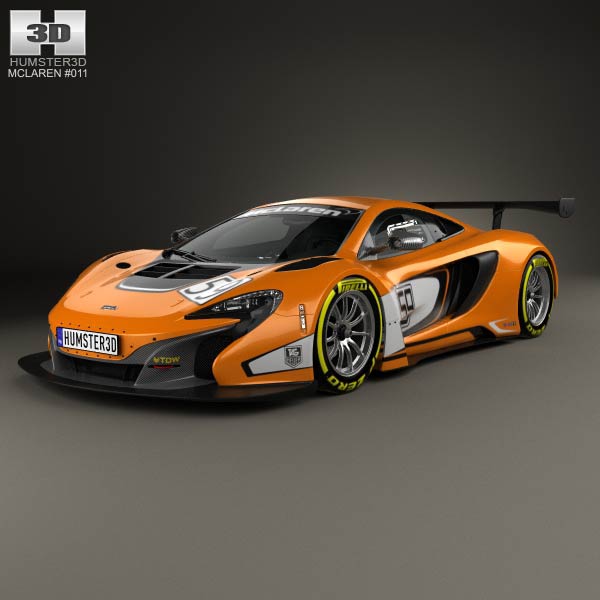 دانلود رایگان مدل سه بعدی ماشین McLaren 650S GT3 2015