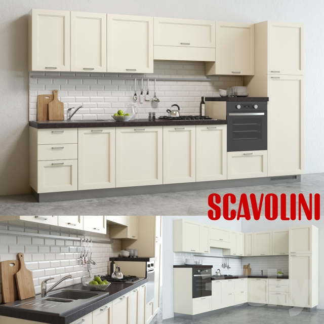 مدل سه بعدی کابینت مدرن 24
