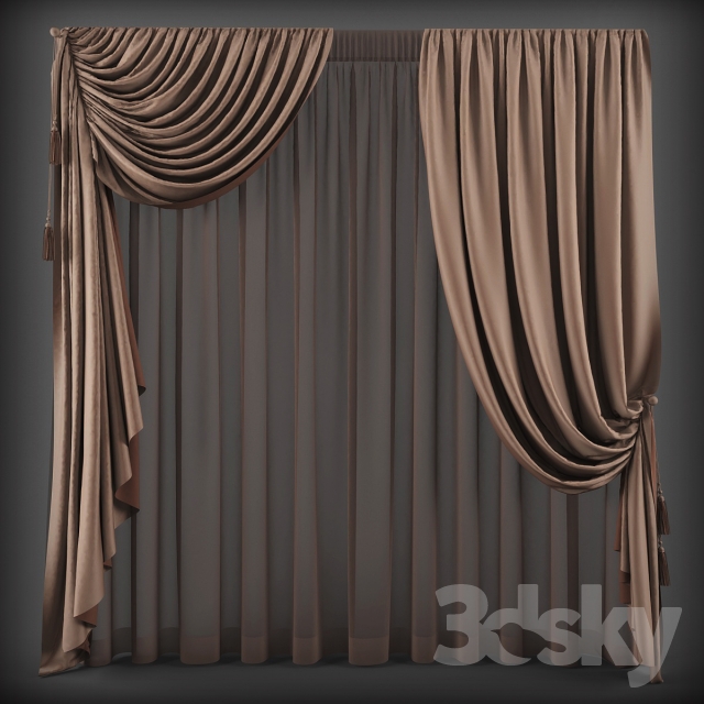 مدل سه بعدی پرده 65
