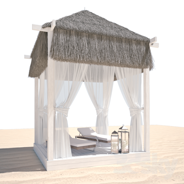 مدل سه بعدی آلاچیق 1