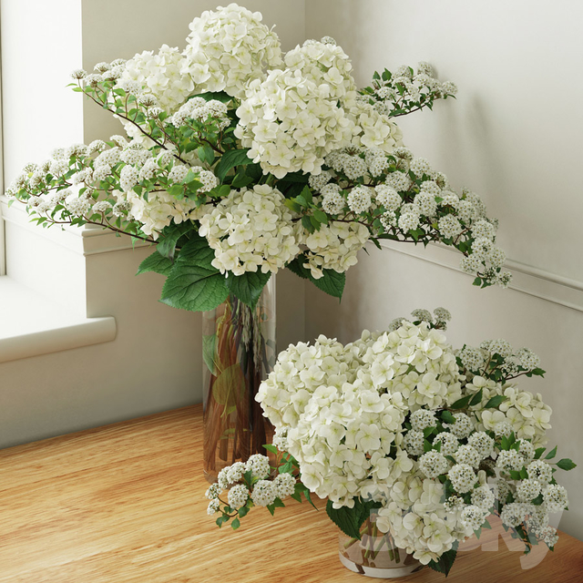 مدل سه بعدی گل و گلدان 308